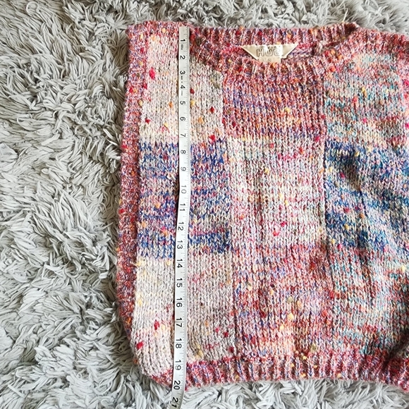 Here’s A Hug, Inc Sweater Vest Vintage Red Blue Size M Wool Blend Box2 - Picture 7 of 8